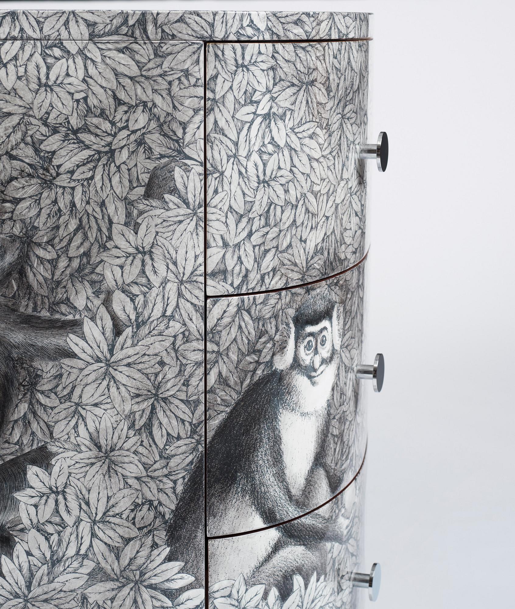 Piero Fornasetti, byrå "Scimmie & Co", Fornasetti, Italien, Milano 2018.