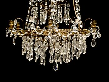 LJUSKRONA, gustaviansk stil, 1900-talets första hälft. Höjd ca 95 cm.