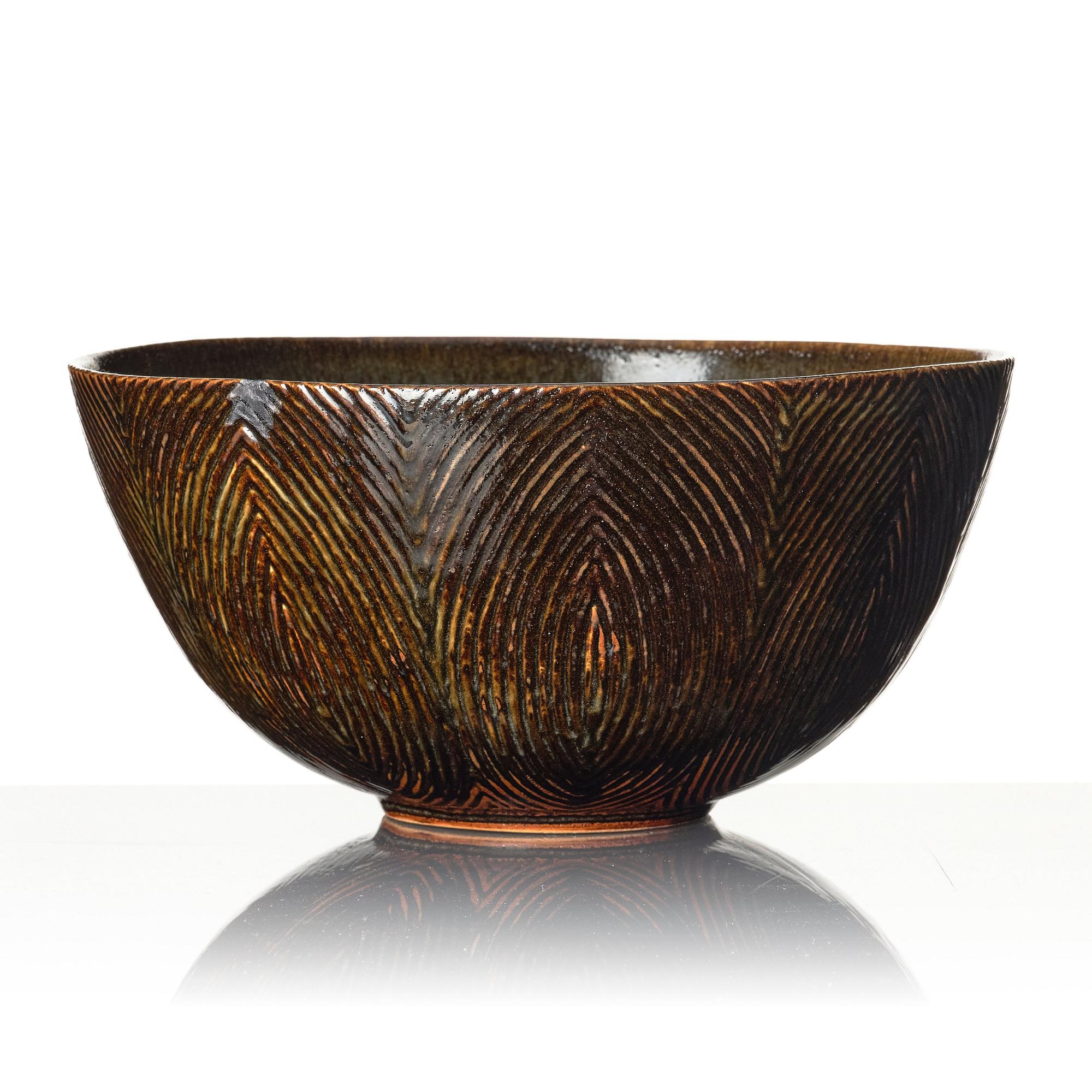 Axel Salto, skål, "Räfflad Stil",  Royal Copenhagen, 1966, modell  20675.