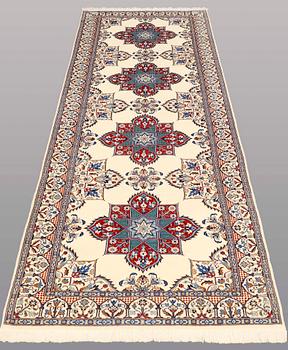 A RUNNER, Nain part silk , so called 9LAA, 300 x 99 cm.