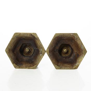 Ljusstakar, ett par, barockstil, 1900-tal.