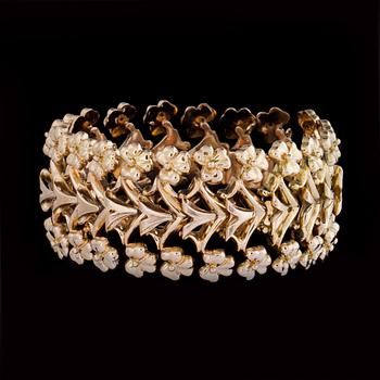 ARMBAND, 18k guld. Vikt ca 59 g.
