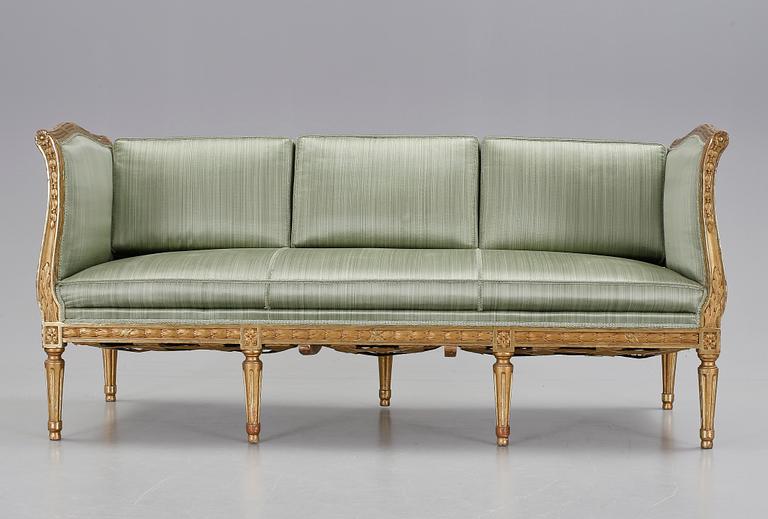BANKETTSOFFA, gustaviansk stil, 1900-tal.