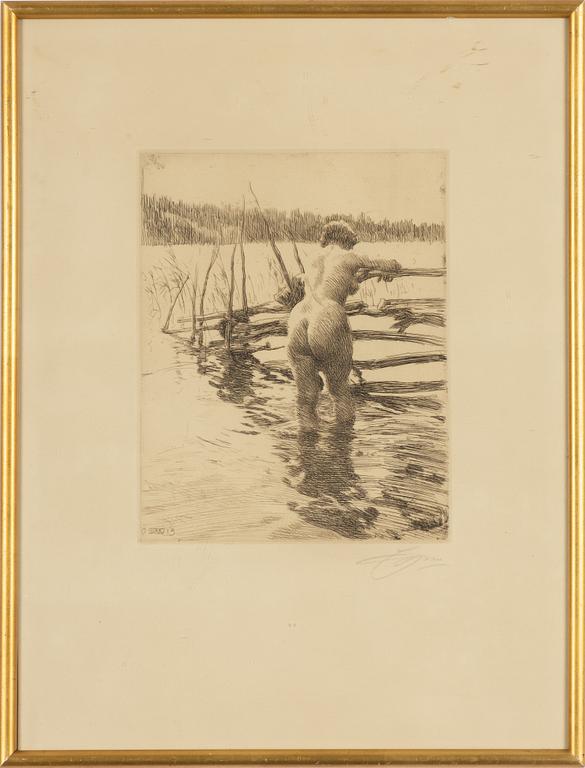 Anders Zorn, "Gärdesgård".