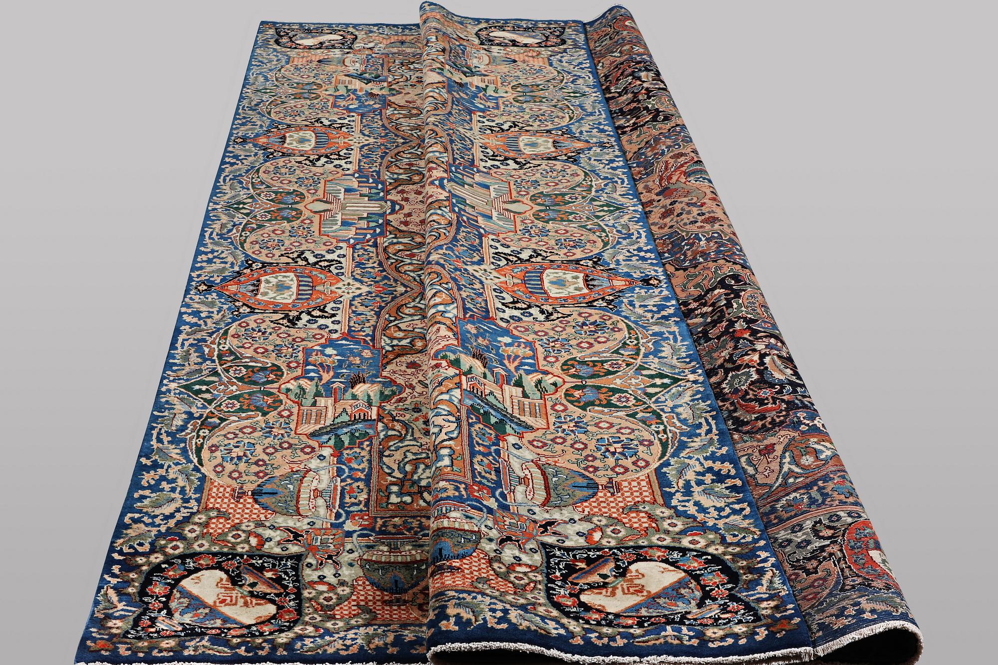 A carpet, Kashmar, ca 392 x 296 cm.