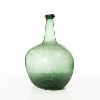 Bottle, glass, folk art, 17th-18th century.