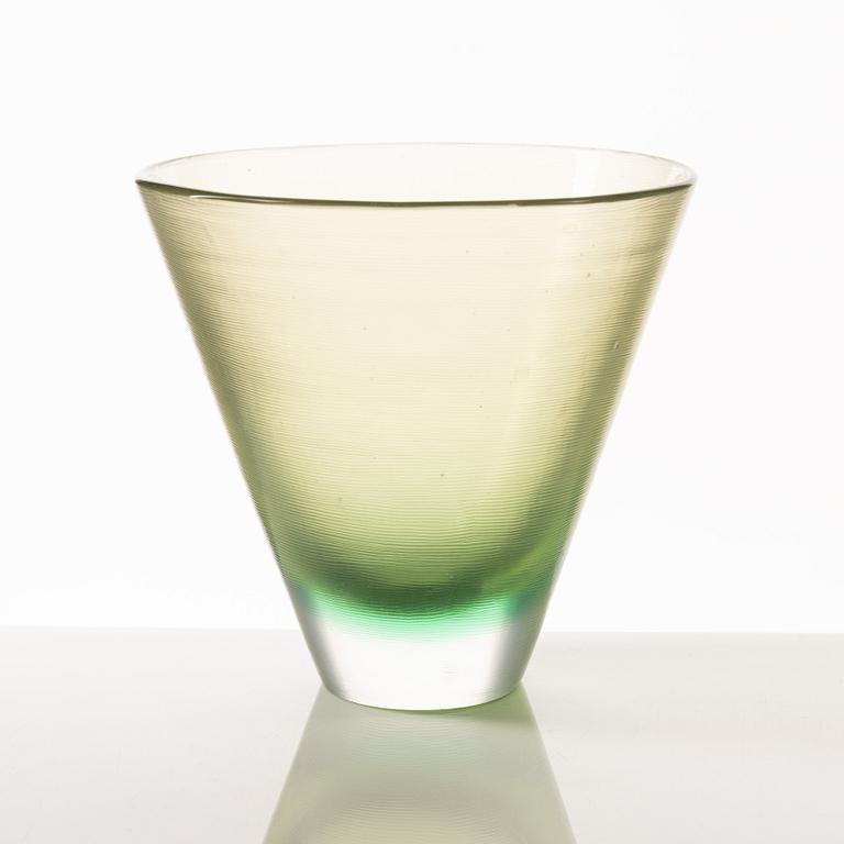 Paolo Venini, an 'Incisi' glass vase, Murano, Italy.