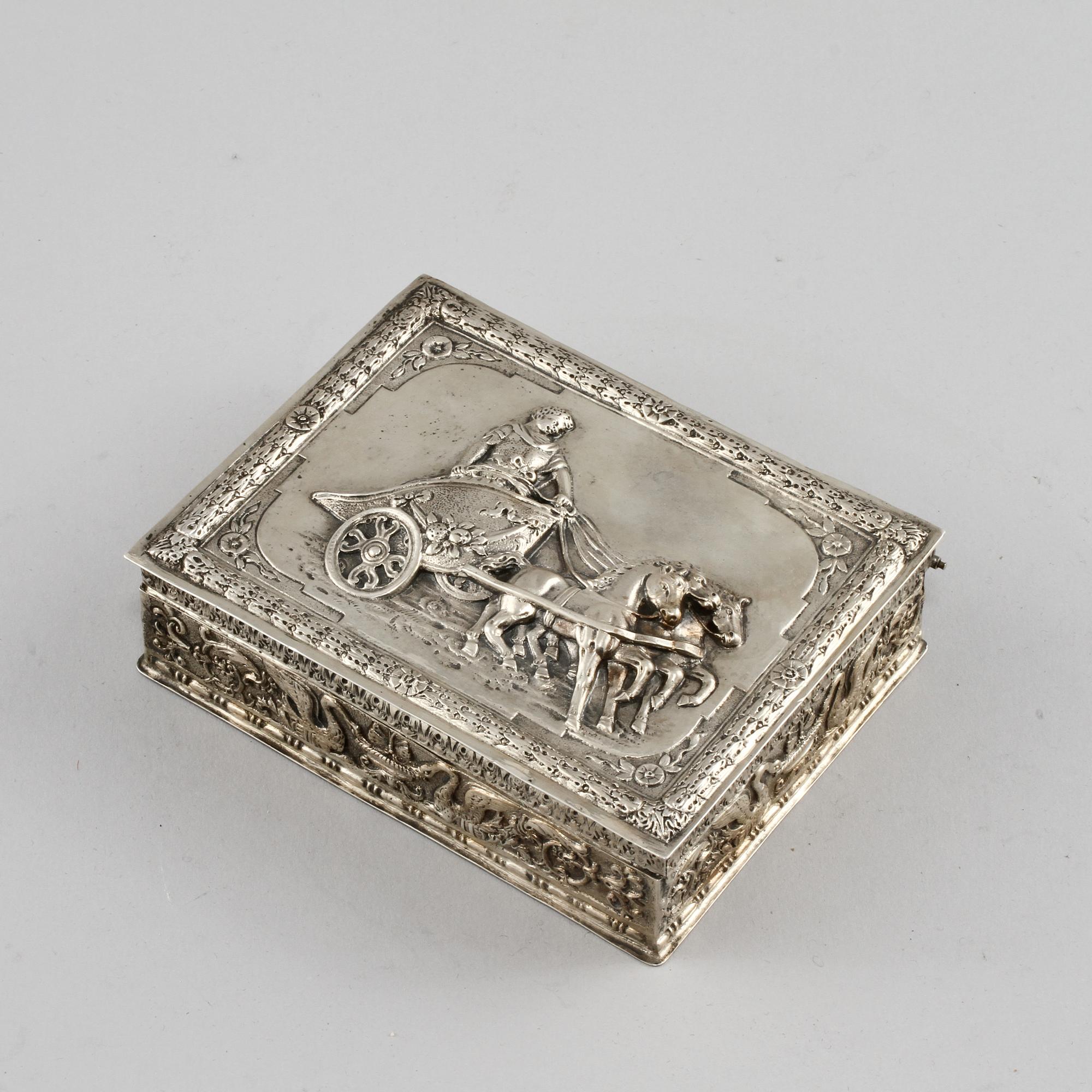 SKRIN, silver, 1800-talets slut. Vikt 202 g.