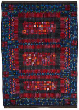 231. Kerstin Ekengren, a carpet, "Cavalleria Rustica", knotted pile, ca 320-321,5 x 220-230 cm, signed KE LH, Plitmors Järvsö 1961.