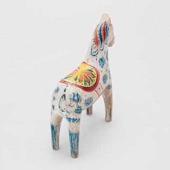 A painted folk art dala horse early 20th century.