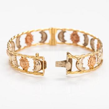 ARMBAND, 18K rött och gult guld. Graziella, Italien.