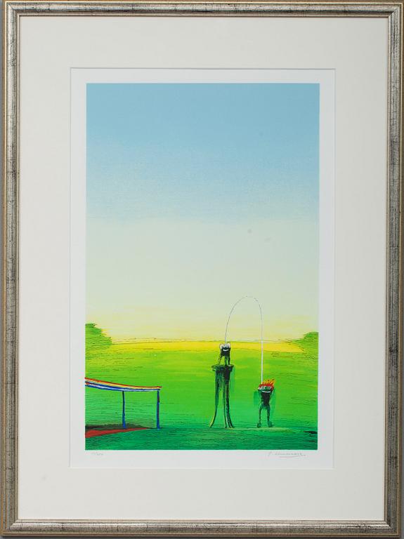 JUHANI LINNOVAARA, serigrafi, signerad, daterad III/XXV.