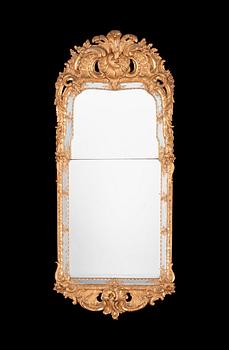 A Swedish Rococo 18th century mirror.