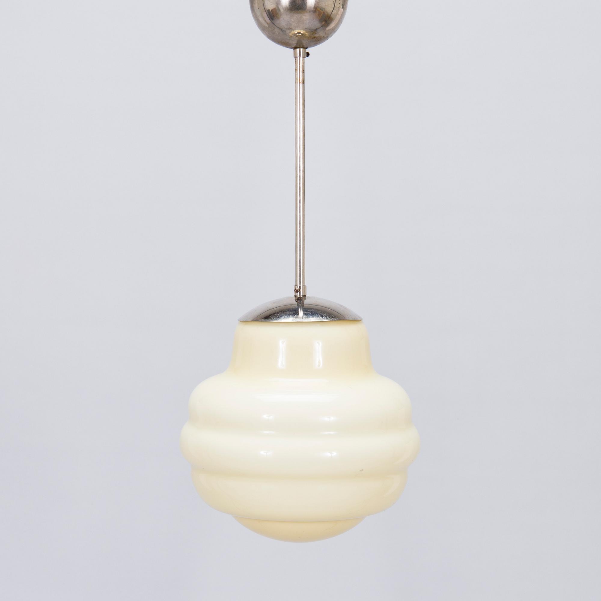 Gunilla Jung, taklampa, modell 1019, Orno 1930-tal.