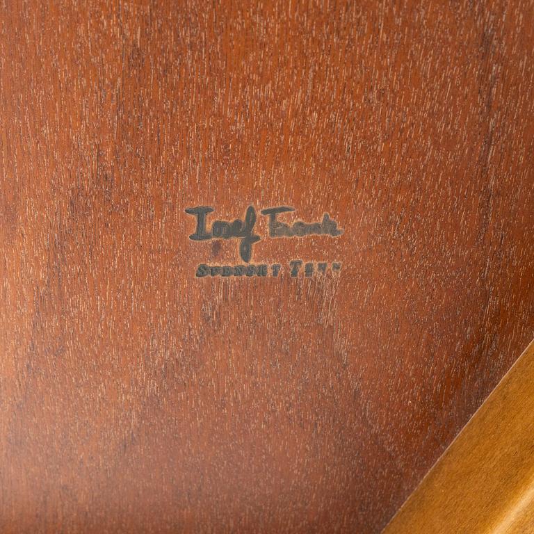 Josef Frank, a model '2139' burr elm veneered coffee table, Svenskt Tenn, after 1985.