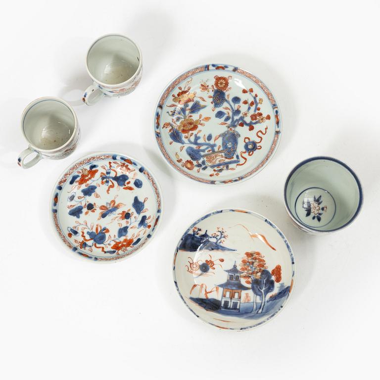 Six cups and four saucers, China, Qing dynasty, 18th century.