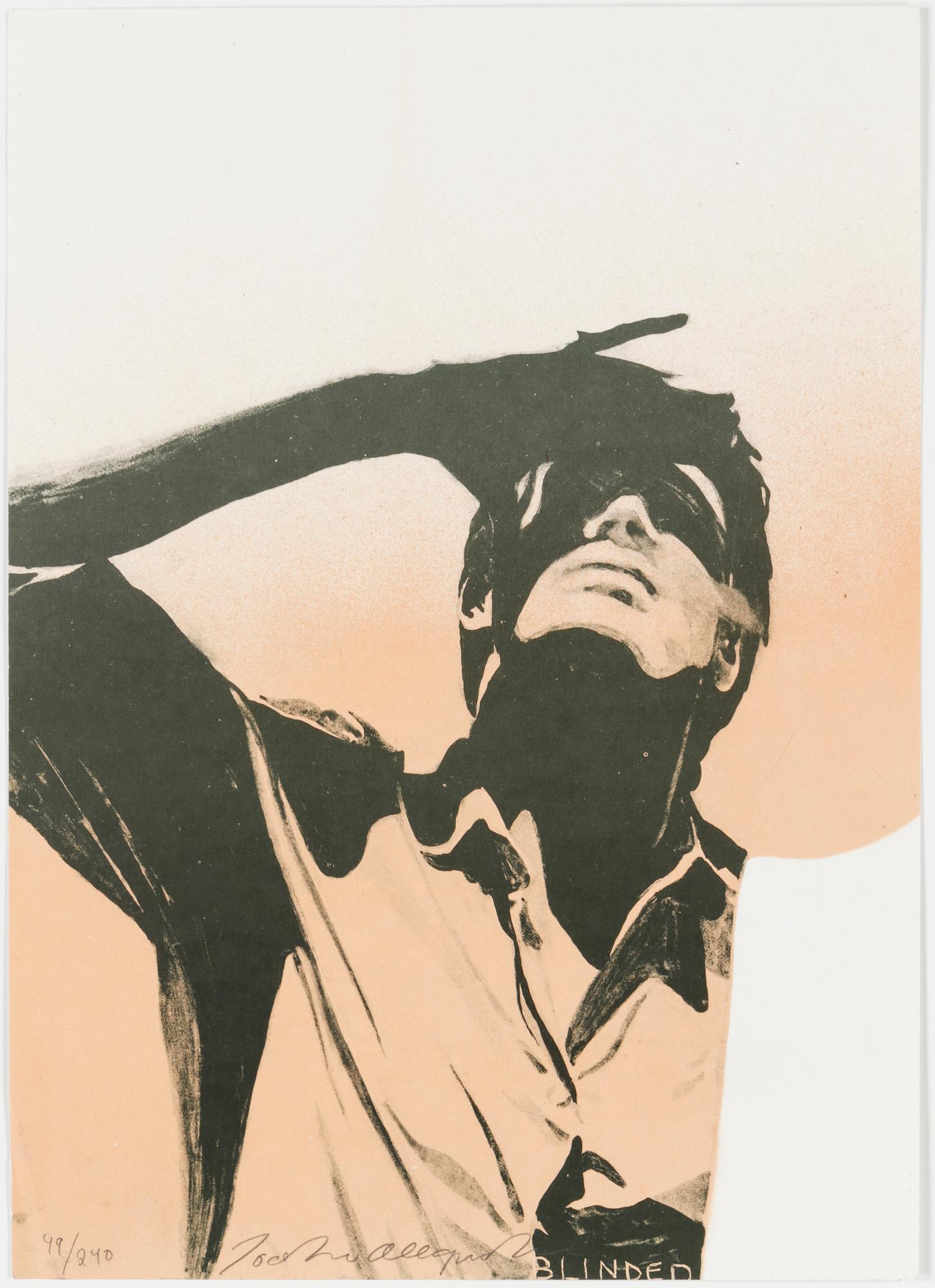 JOAKIM ALLGULANDER, "Blinded", färglitografi, signerad och numrerad 49/240.