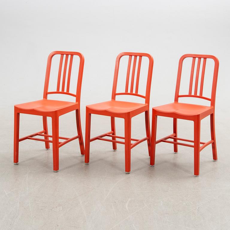 Chairs, 6 pcs, "111 Navy Chair", Emeco & Coca-Cola. USA 21st century.