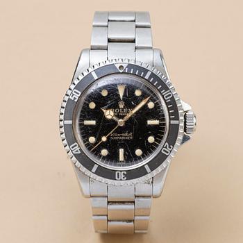 1084. Rolex, Submariner, "Underline, Gilt, Swiss only, Pointed crown guards", "Proveniens Rodriquez Messina", ca 1963.