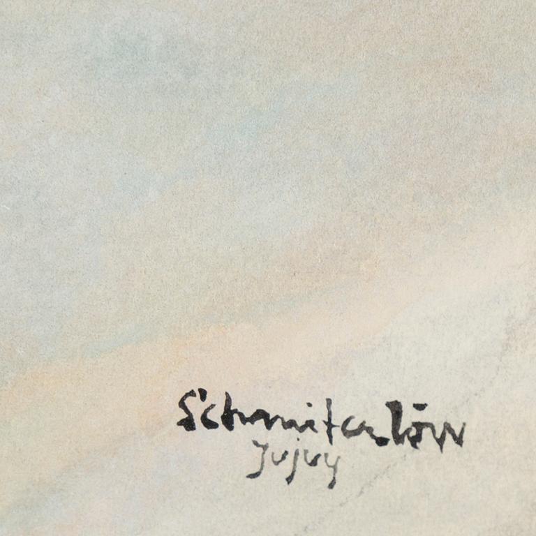 BERTRAM SCHMITERLÖW, watercolour, signed Jujuy (province in Argentina).