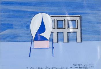 Per Olof Ultvedt, "För D som i Dröm, Dag, Diligens, Dimpa etc".