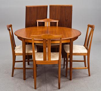 MATSALSMÖBLEMANG, 6 delar, 1900-talets andra hälft.