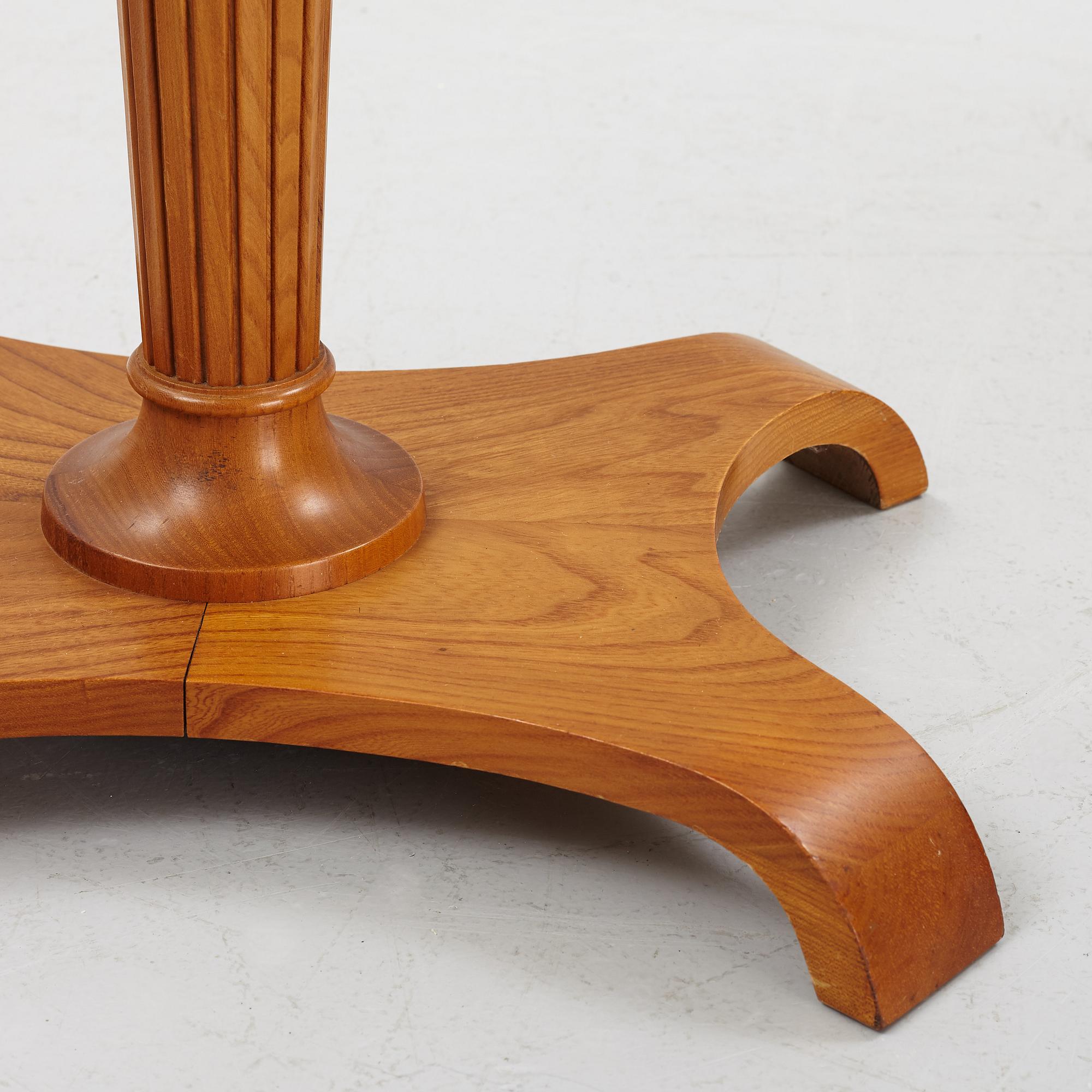 A Swedish Modern elm sewing table, Svenska Möbelfabrikerna, Bodafors, 1940's.