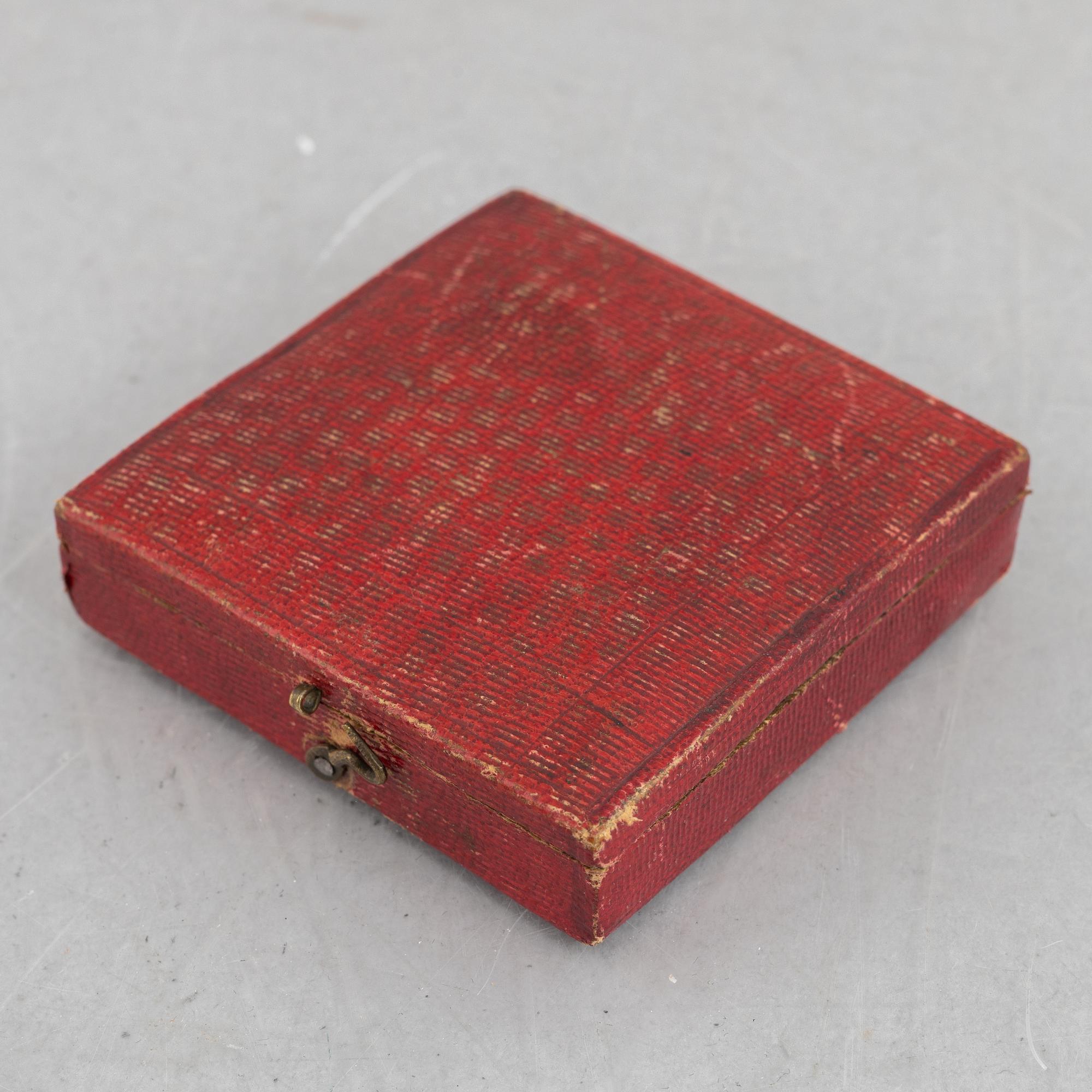 Carl XIII, medalj, Mauritz Frumerie, i etui.