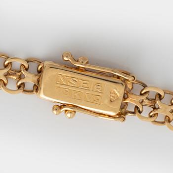 Armband, x-länk, 18K guld.