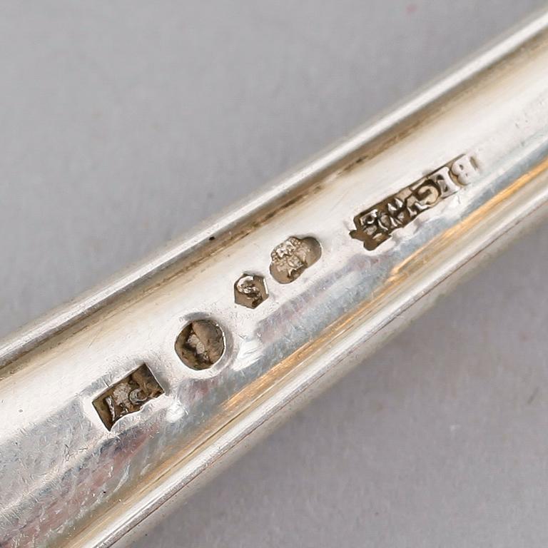 BESTICK, 114 delar,  silver, Stockholm ca 1917. Vikt ca 4639 gram.
