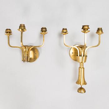 Paavo Tynell, Two 1940's wall lights manufactured by Taito.