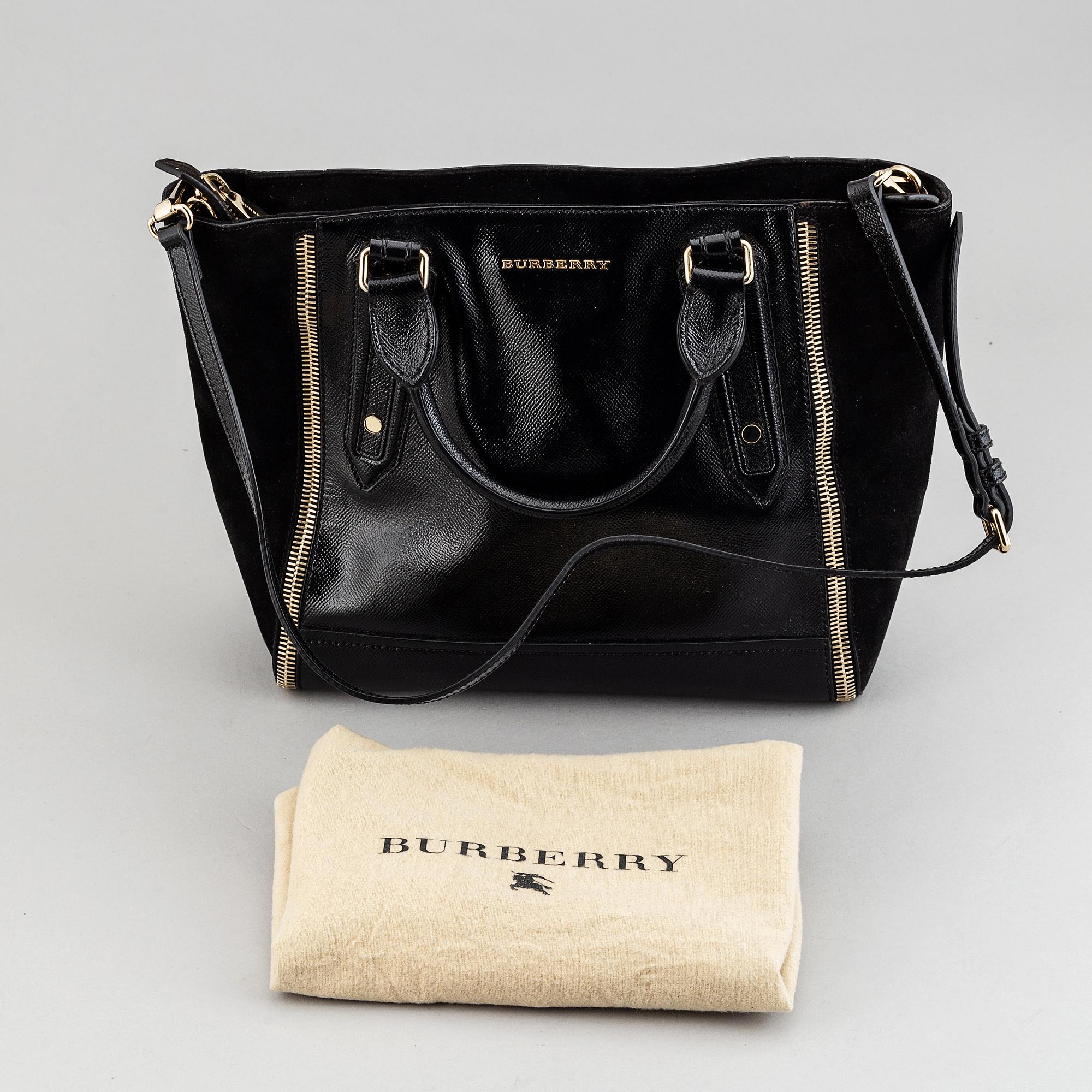 Burberry patent leather handbag on sale