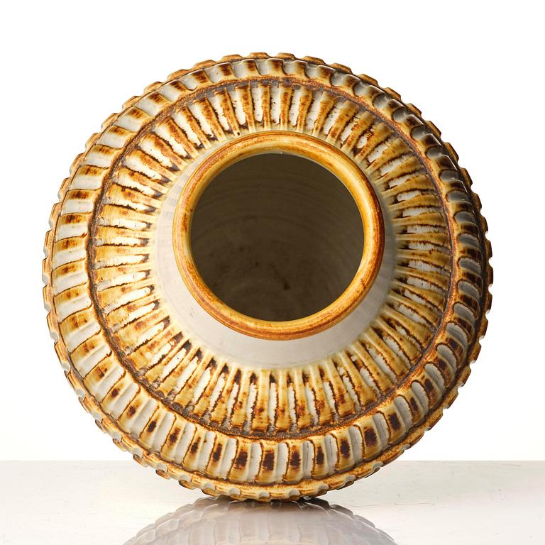 Gertrud Lönegren, a stoneware vase, Rörstrand, 1930s-40s.