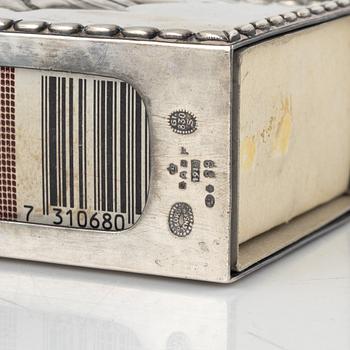 Georg Jensen, tändsticksfodral, silver, Danmark 1919.