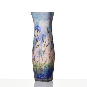 Daum Frères, an Art Nouveau cameo glass vase, Nancy, France.