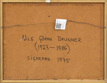 NILS-GÖRAN BRUNNER, oil on panel signed and dated 1975.