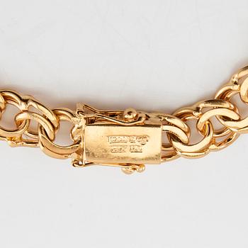 Bracelet Bismarck link 18K gold.