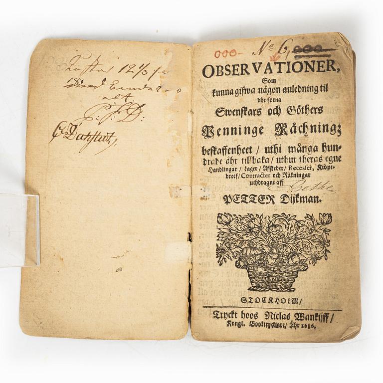 Om mynt, 1686.