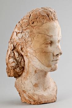 JEAN OSOUF, skulptur, terrakotta, signerad.