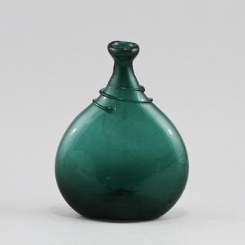FLASKA, glas, troligen 1700-tal.