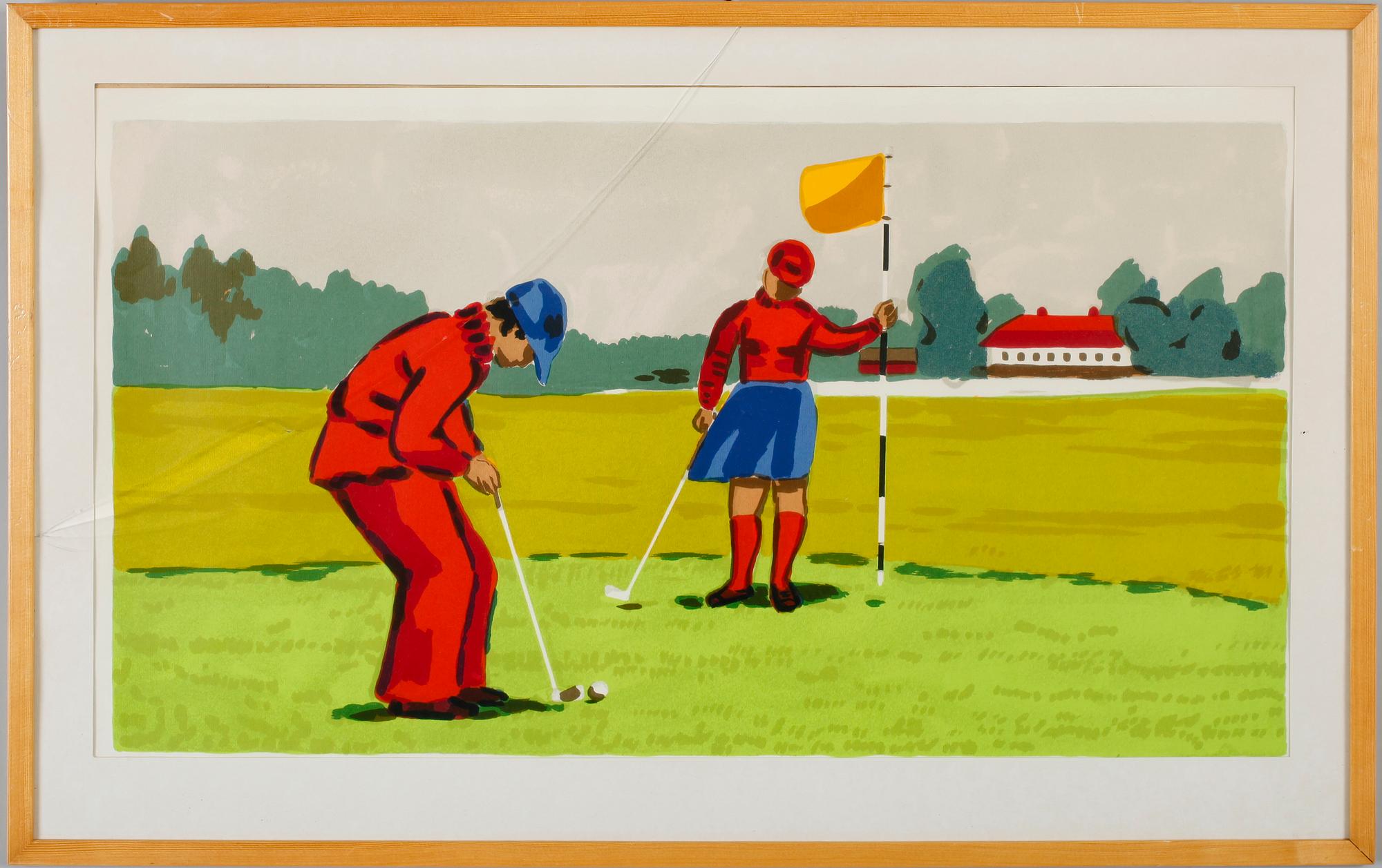 LARS NORRMAN, svit om 5 st, färglitografier, sign, numr bla 179/360.