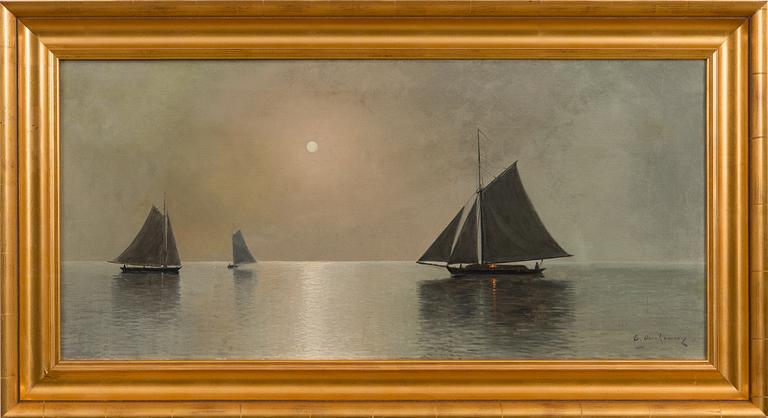 ERIK ABRAHAMSSON, MOONLIT SEASCAPE.