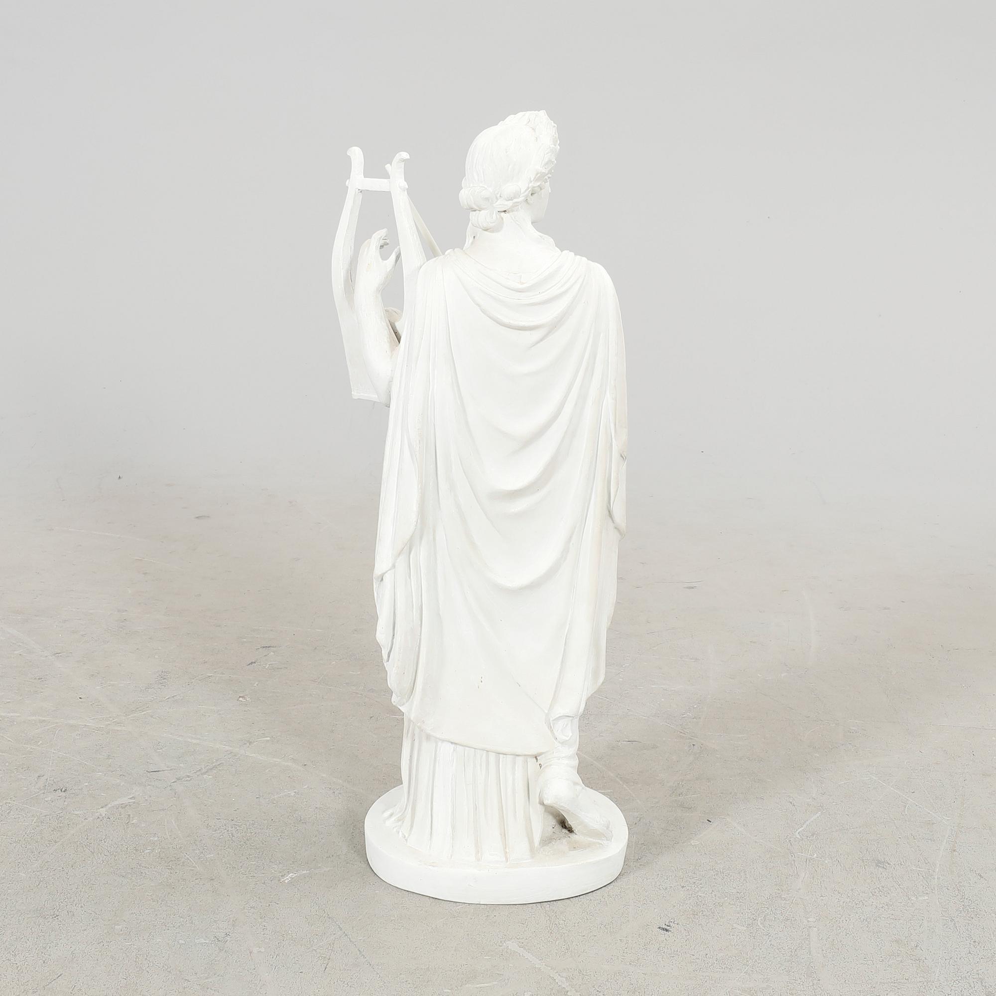 A plaster statue of Erato modern copy.
