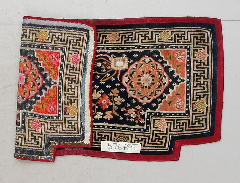 SADELTÄCKE, möjligen Tibet, semiantik.