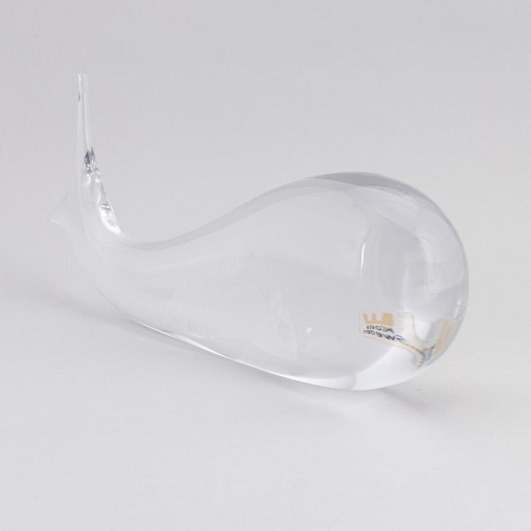 Vicke Lindstrand, a signed glass sculpture from Kosta.