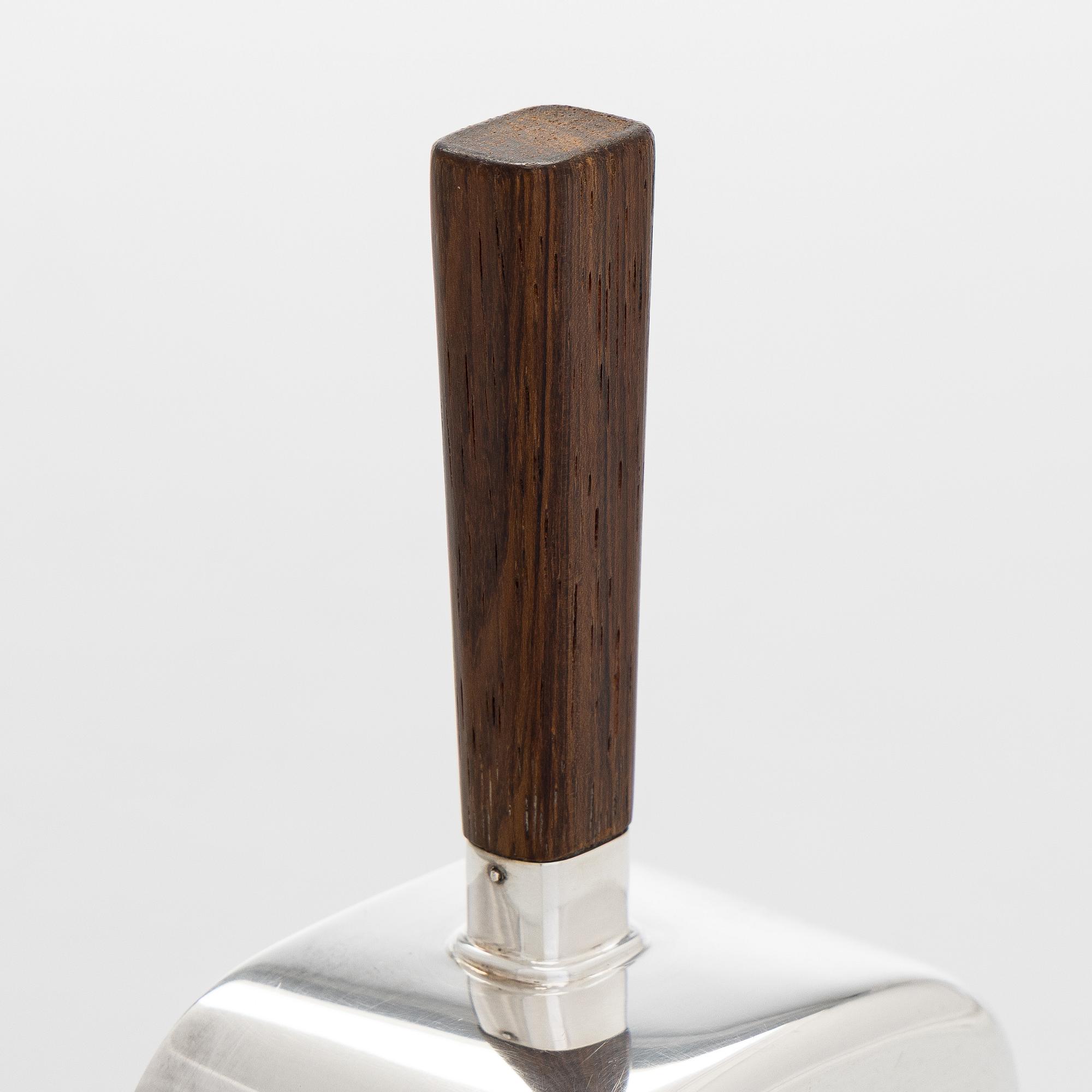 Bertel Gardberg, A silver and rosewood sauce jug, Eino Westerback, Helsinki, 1959.
