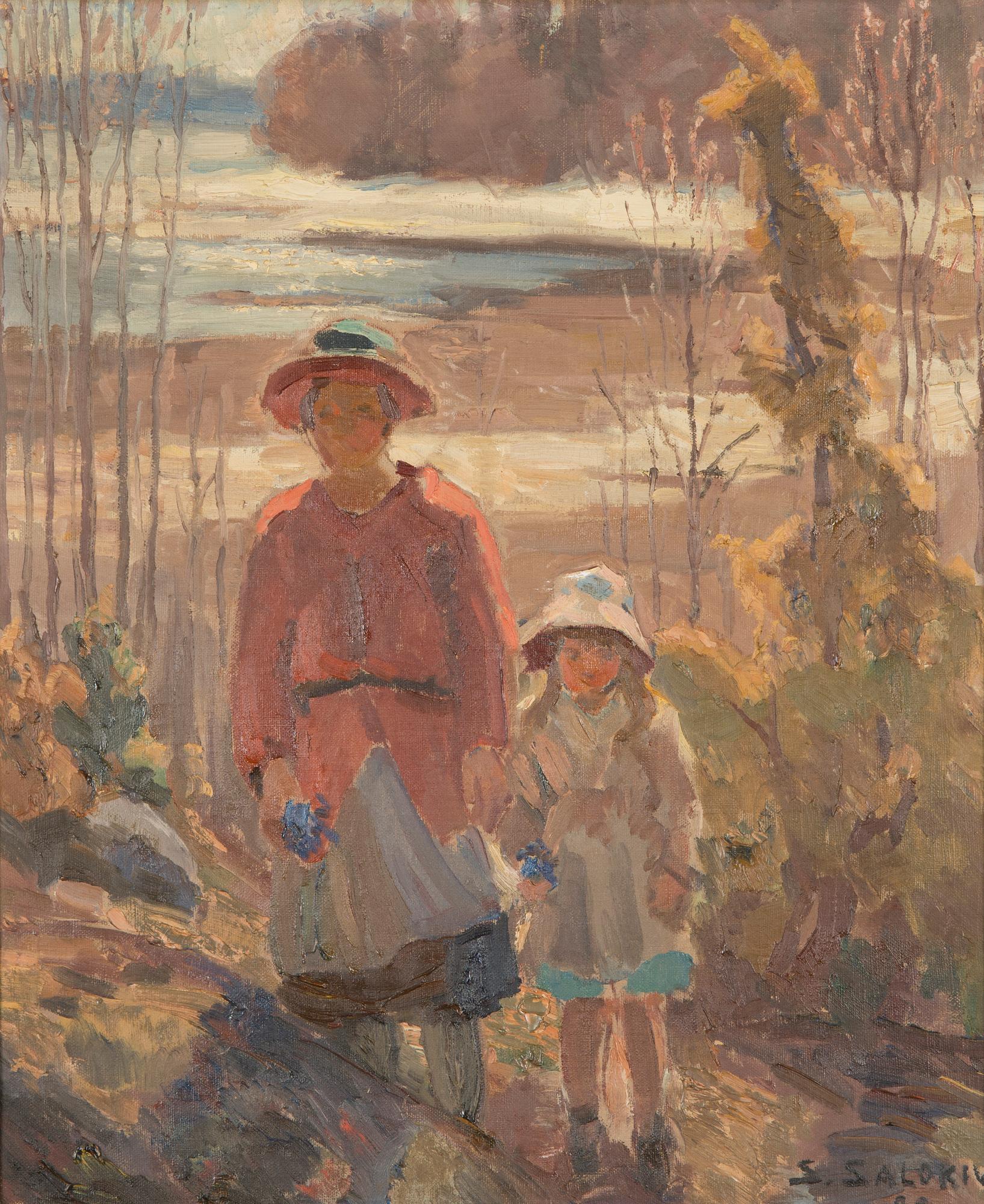 Santeri Salokivi, Mor och barn.