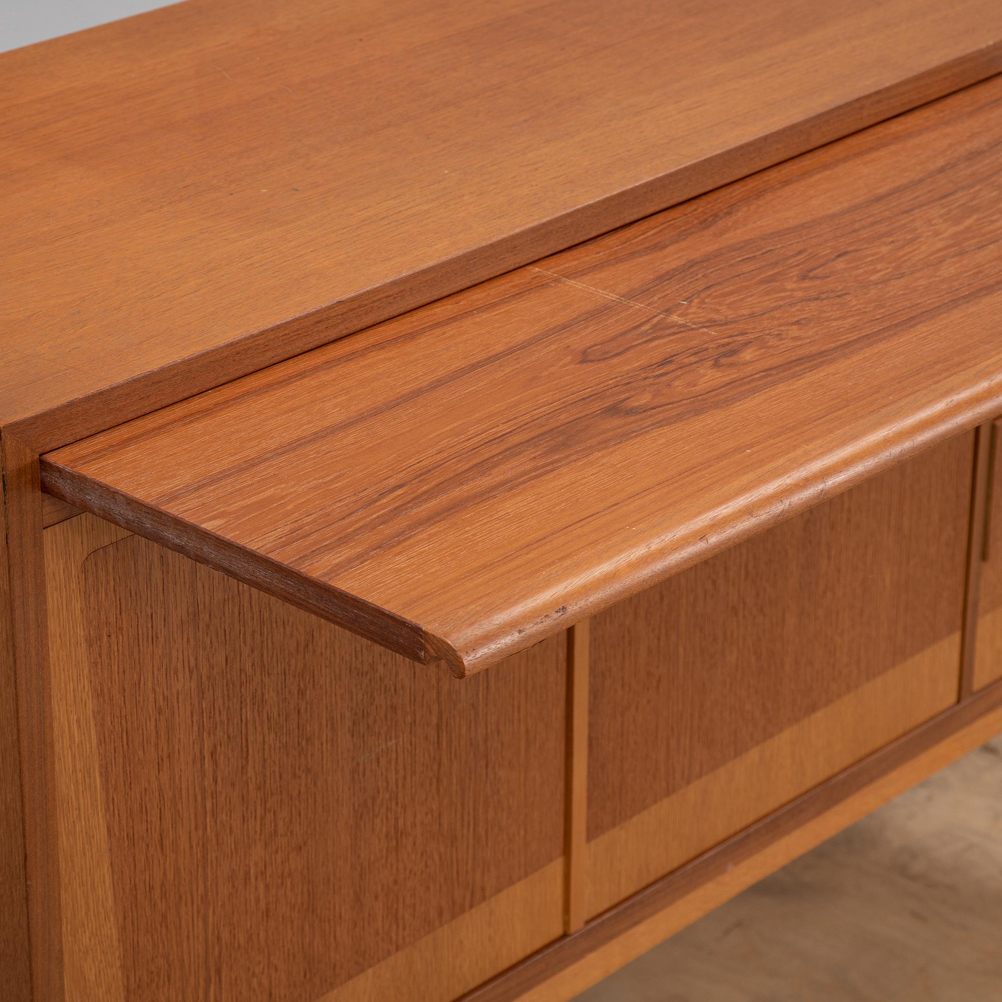 A 1950's teak sideboard.