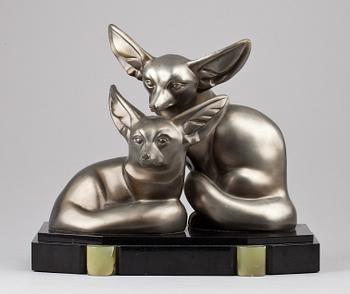 IRENEE ROCHARD, skulptur, lättmetall.