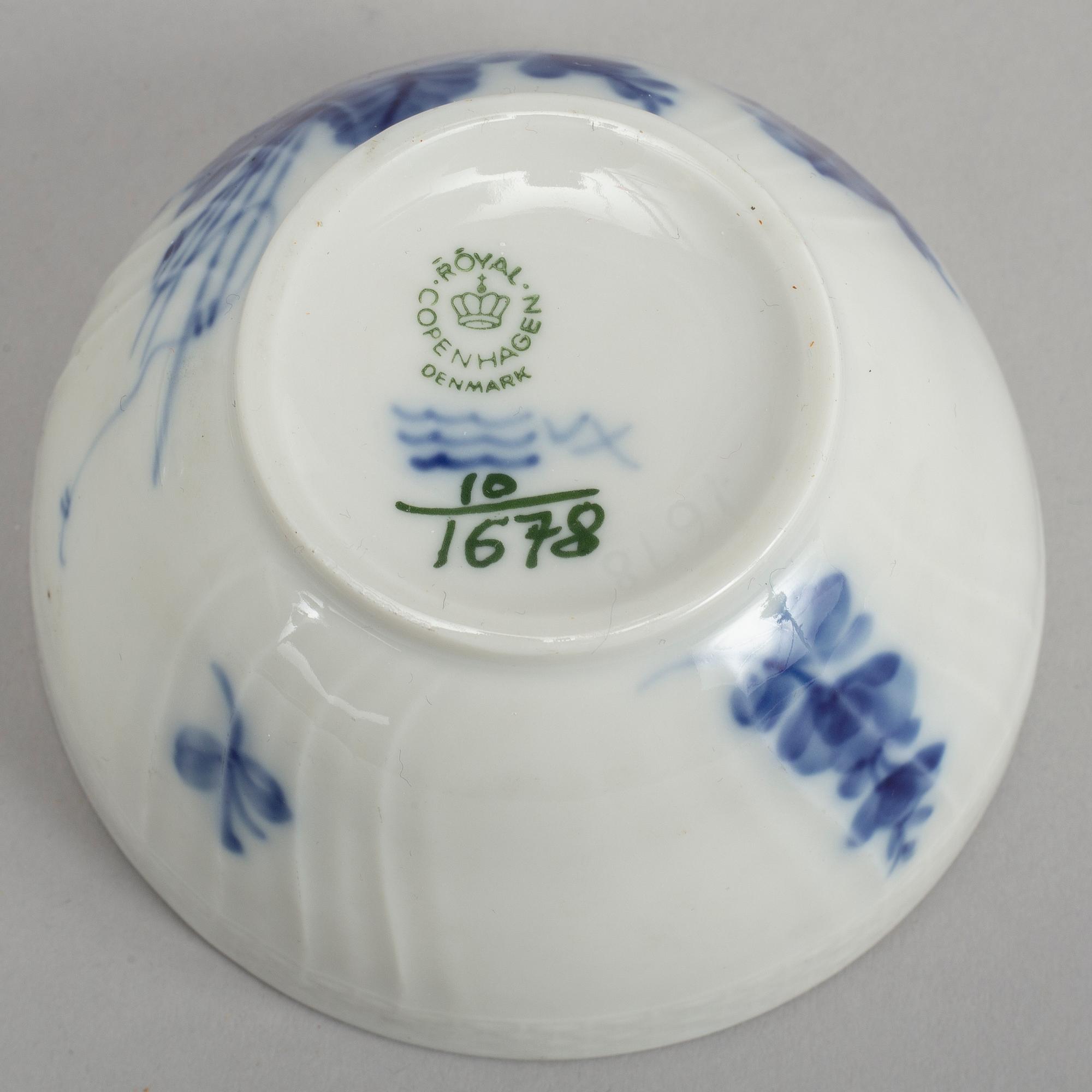 Royal Copenhagen, a part 'Blå Blomst' coffee service, Denmark (26 pieces).